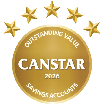 Canstar - Outstanding value Savings 2026