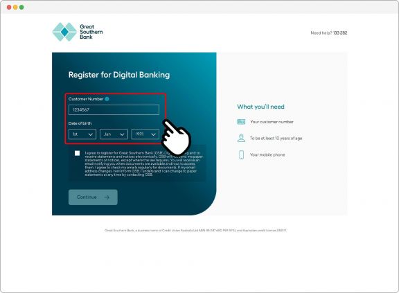 Register For Online Banking | Great Southern Bank