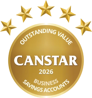 Canstar Awards &ndash;  Outstanding Value &ndash; Business Savings Accounts