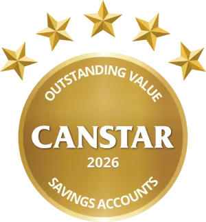Canstar Awards &ndash; Outstanding Value Savings Accounts 2026